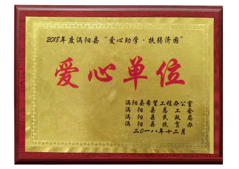 2018年度涡阳县“爱心助学
